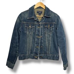 Steve & Barry's Blue Trucker Jean Jacket with Vintage Look